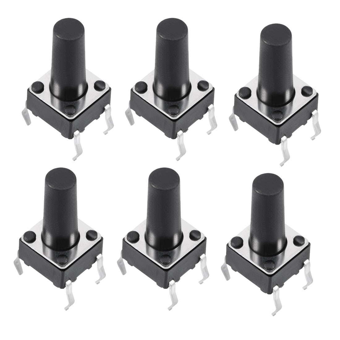 6x6x12mm Panel Momentary 4-Pin PCB DIP Tactile Tact Push Button Switch 10PCS