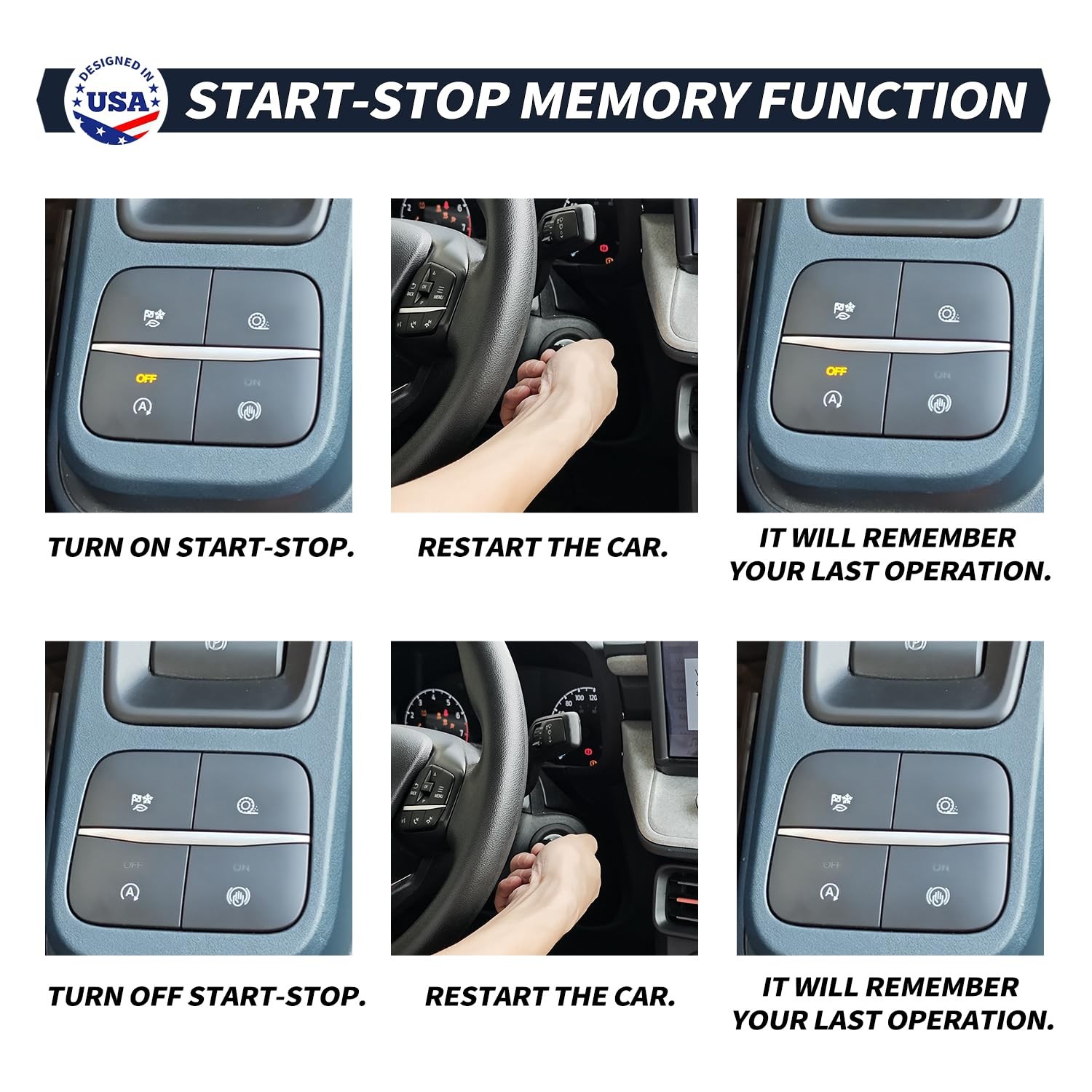 UltraEra Auto Start Stop Eliminator Remote Kit Compatible with 2022...