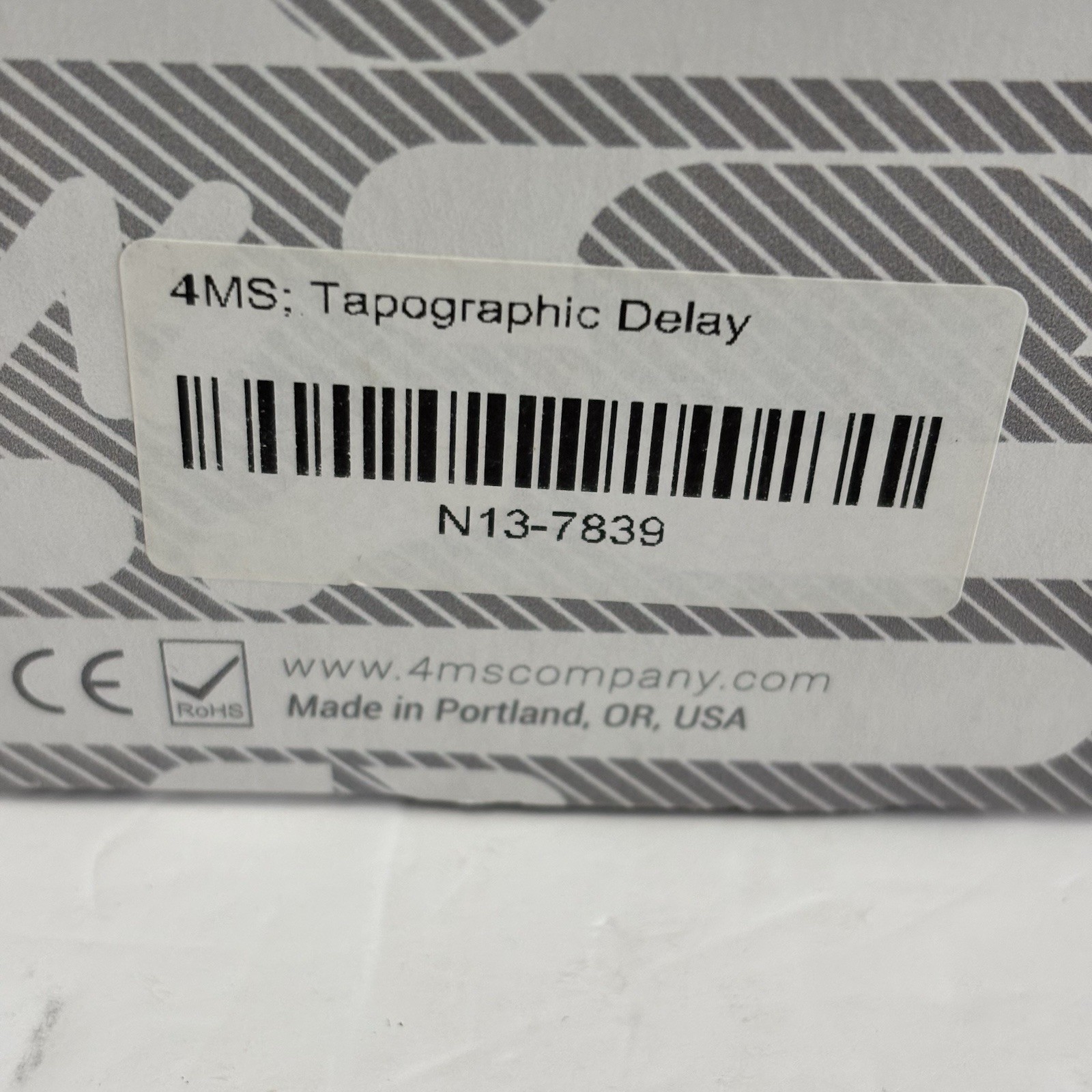 New 4MS Company Tapographic Delay Module Complete in Box