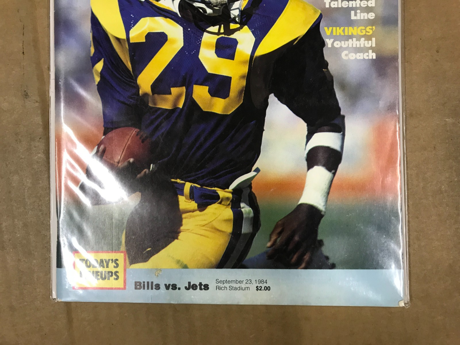Vintage NFL Gameday Program - Bills Vs. Jets - September 23, 1984