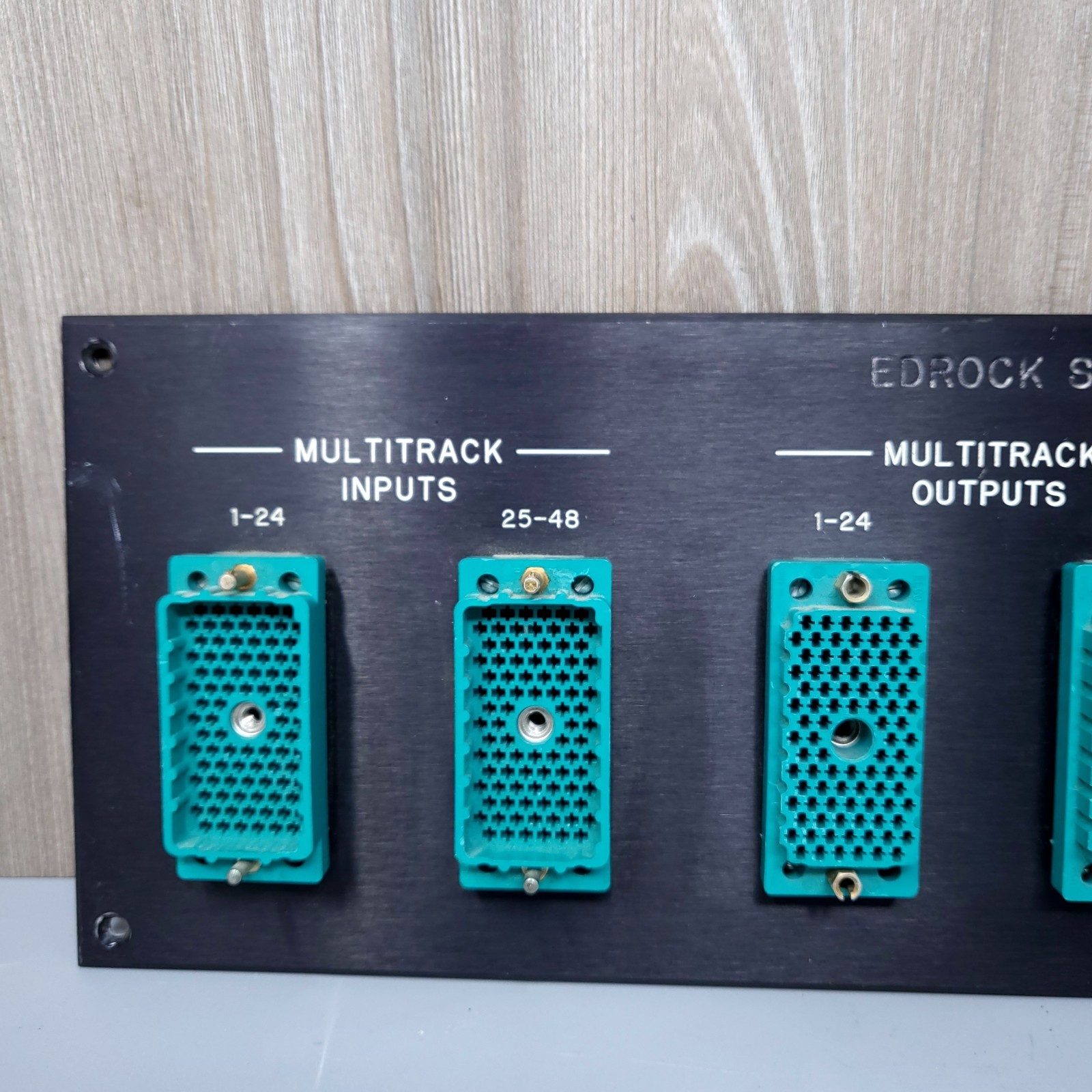 Custom 48ch Studio Patch Panel ELCO EDAC XLR Timecode Euphonix Rack