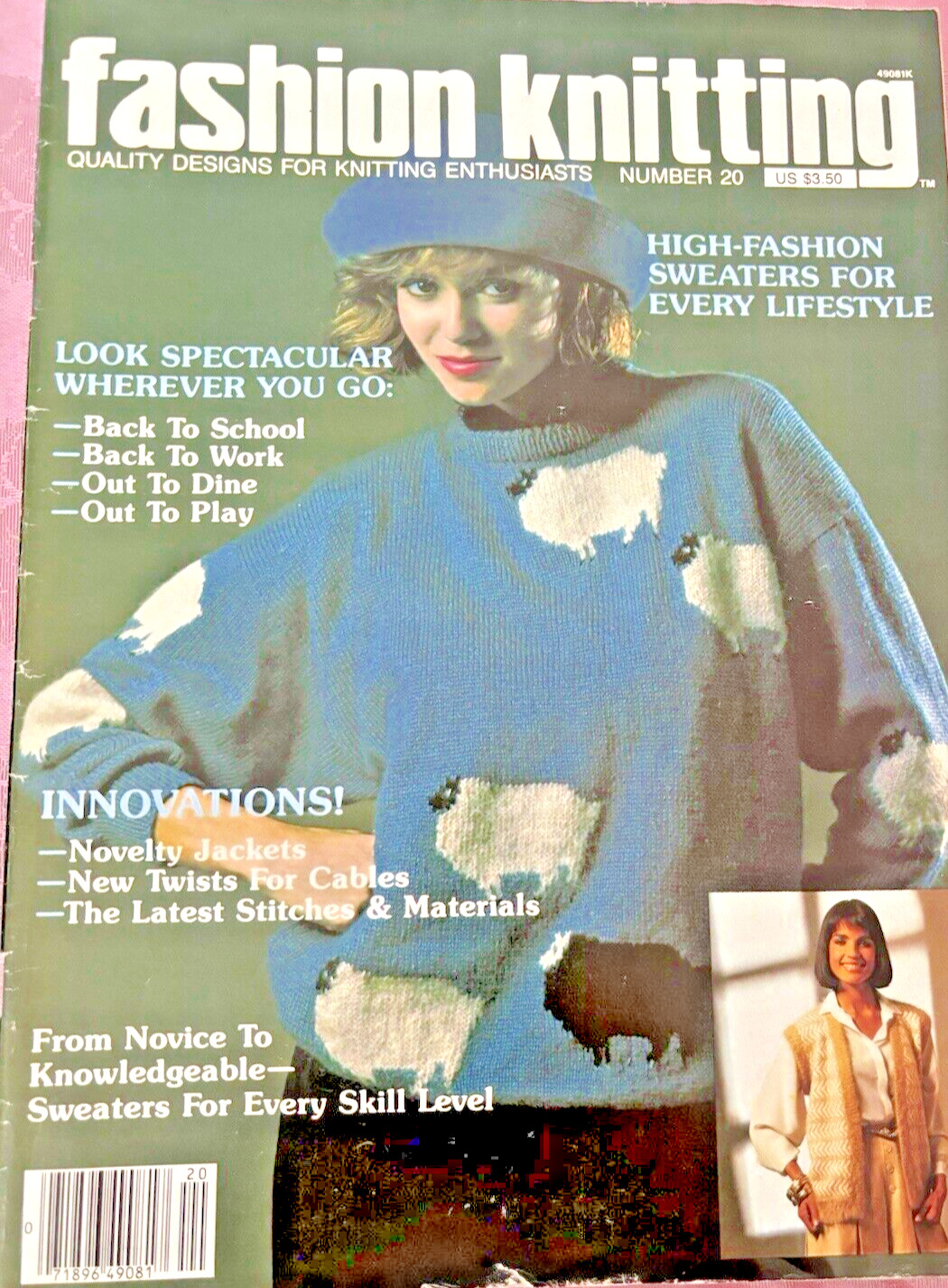 Fashion Knitting Magazine Issue Number 20 1985