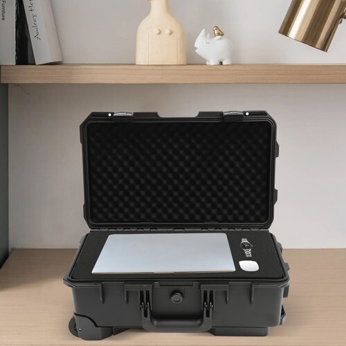 22 Inch Hard Waterproof Rolling Case Camera Equipment Transport Protective Case