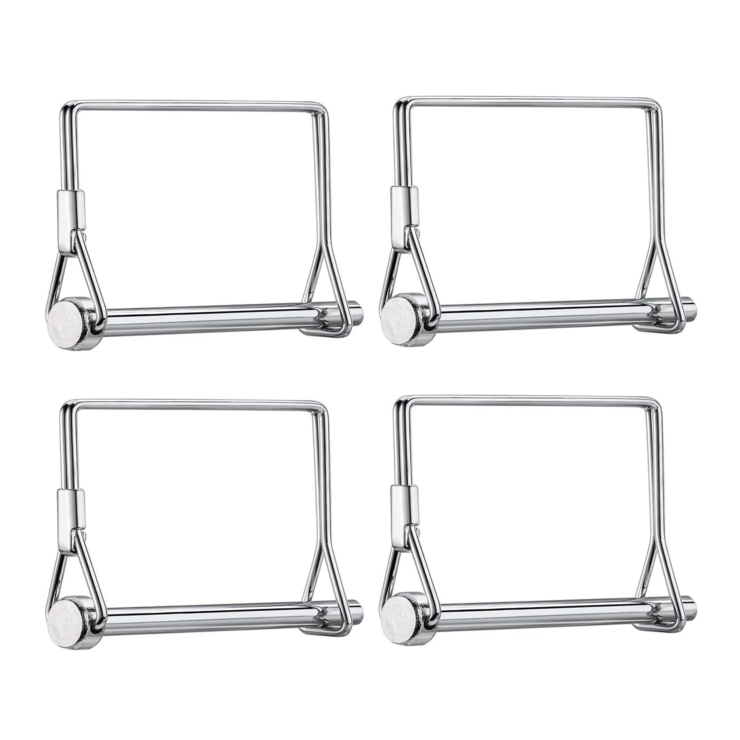 Trailer Coupler Pin 1/4"x4", 4 Pack Zinc-Plated Safety Locking Pin, Rust Resi...