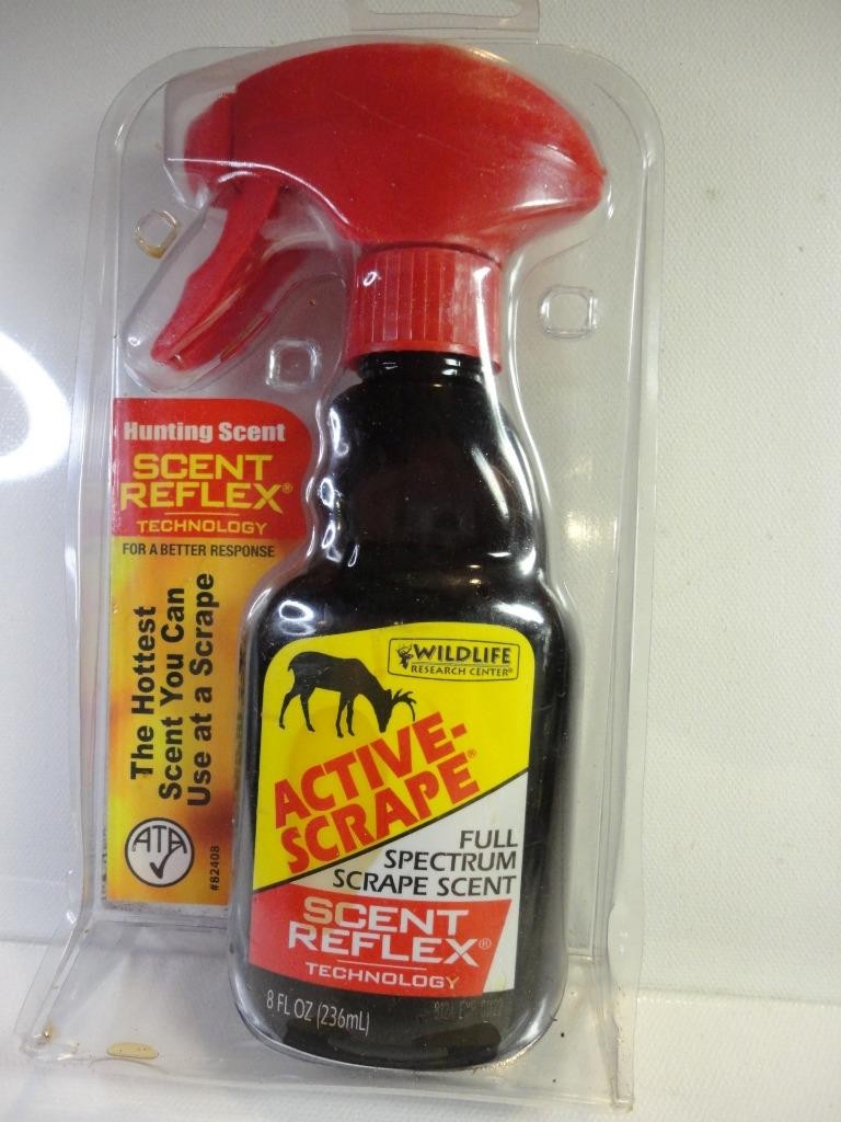 Wildlife Research Active Scrape 8 oz. Spray Bottle  New in plastic Hunting Scent