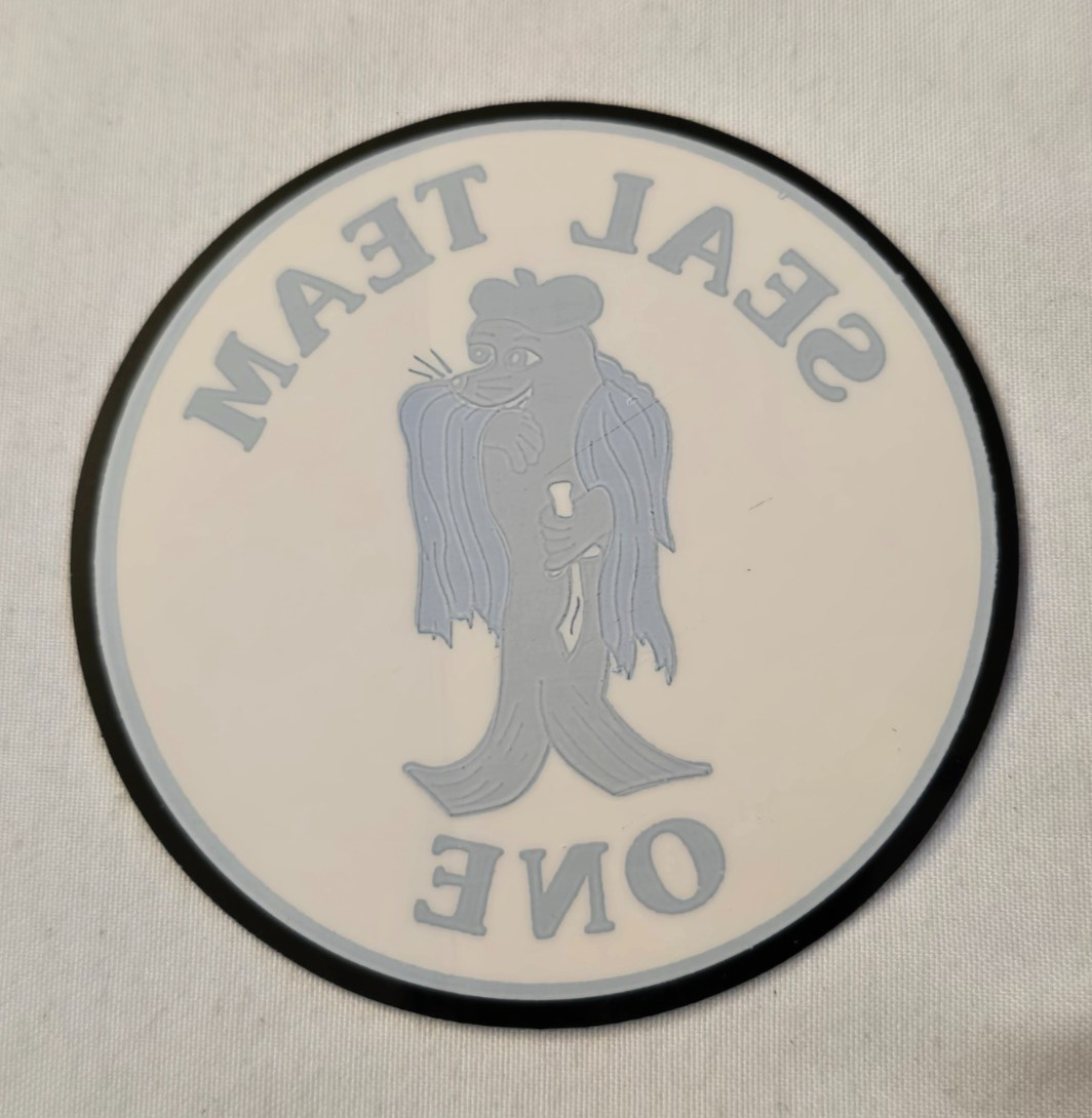 Original Vintage US Navy Seal Team One ST-1 Vinyl Window Sticker Decal / NSW
