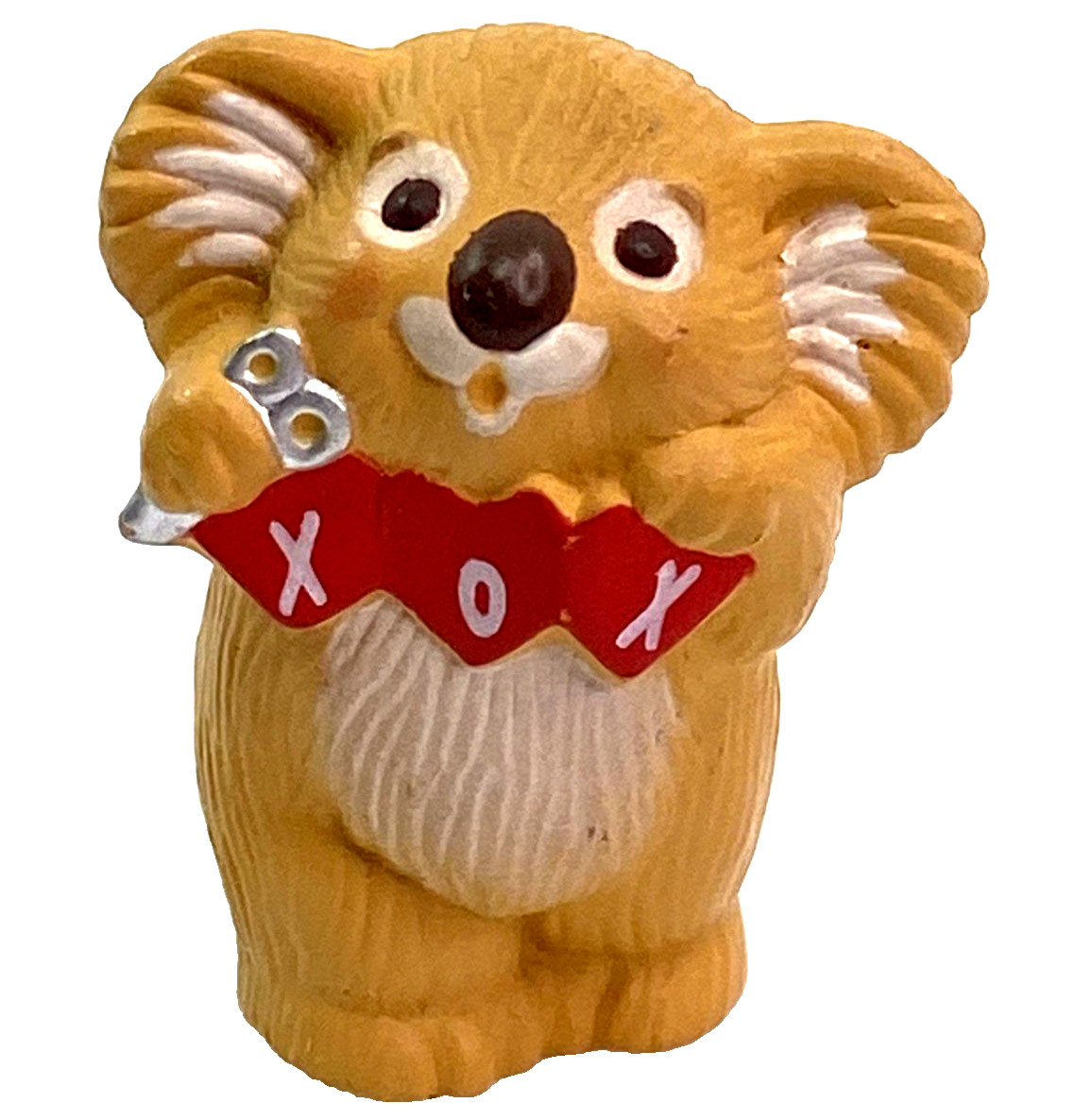 Hallmark Merry Miniatures Koala XOX 1" Figure Valentine Love 1988