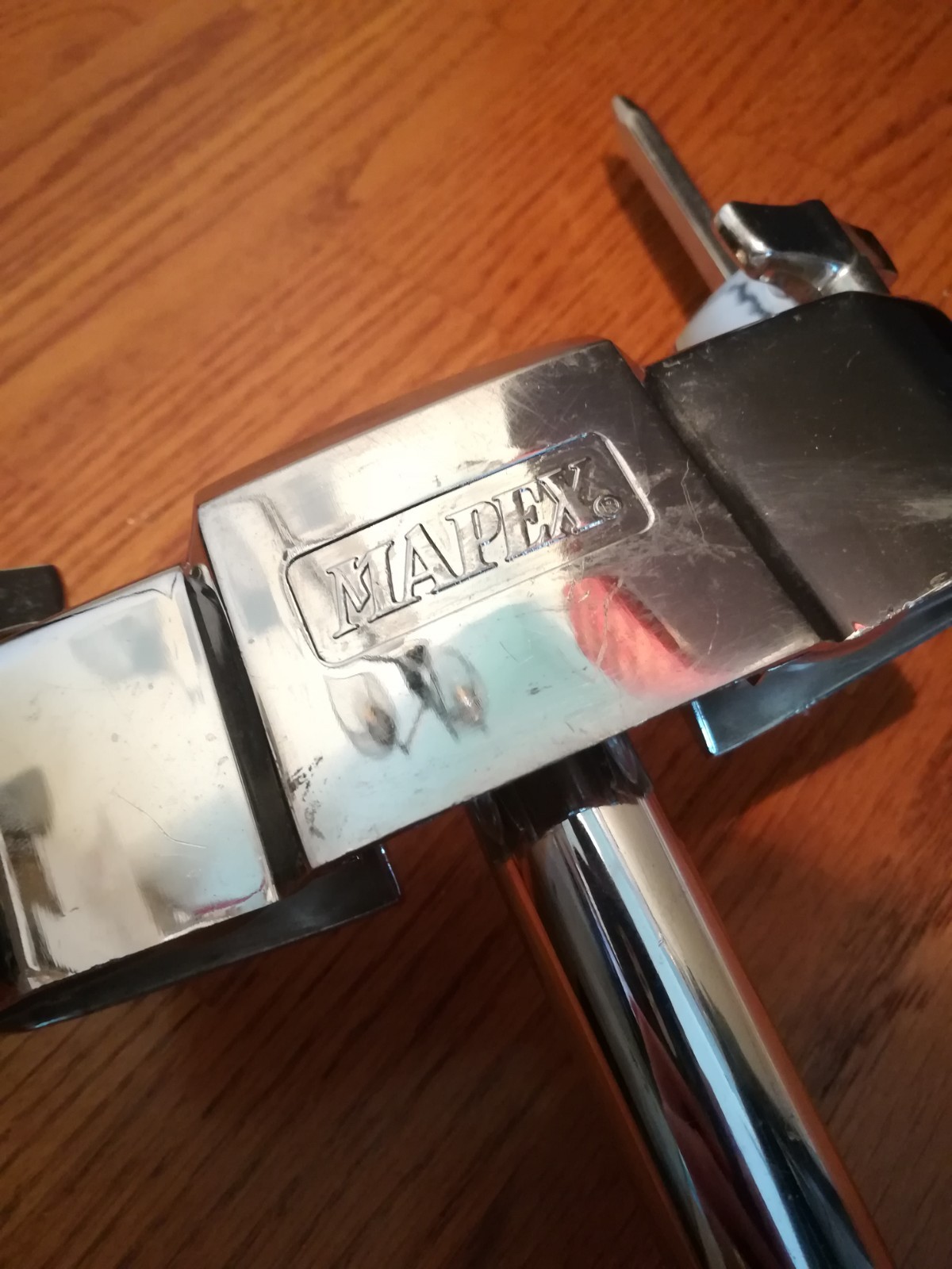 Mapex Ball and Socket Style Double Tom Holder Hex Arm Memory Locks Great Shape