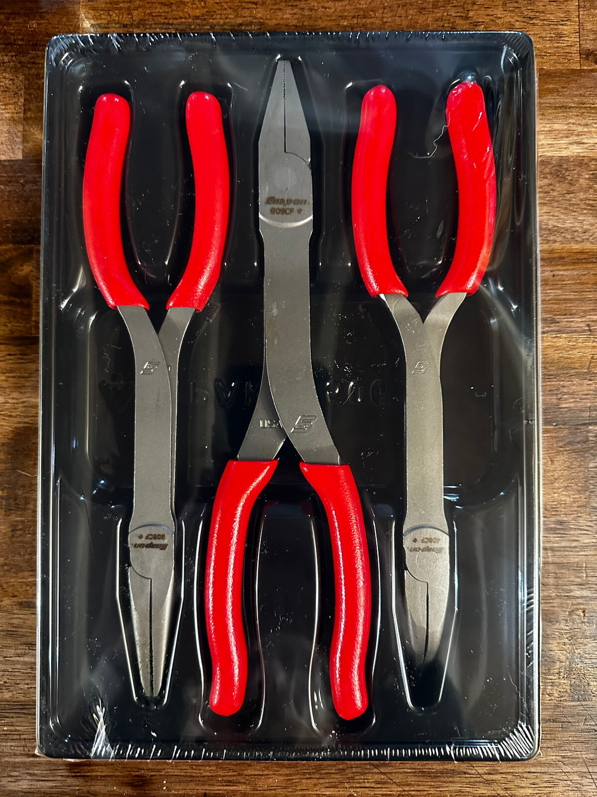 *NEW* Snap On RED PL308CF 3 Pc Plier Set 908CF 609CF 408CF FREE PRIORITY