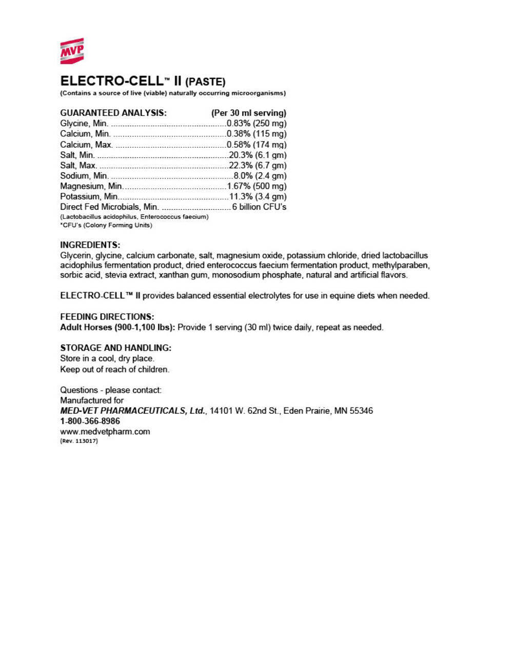 MVP - Electro-Cell (Paste)