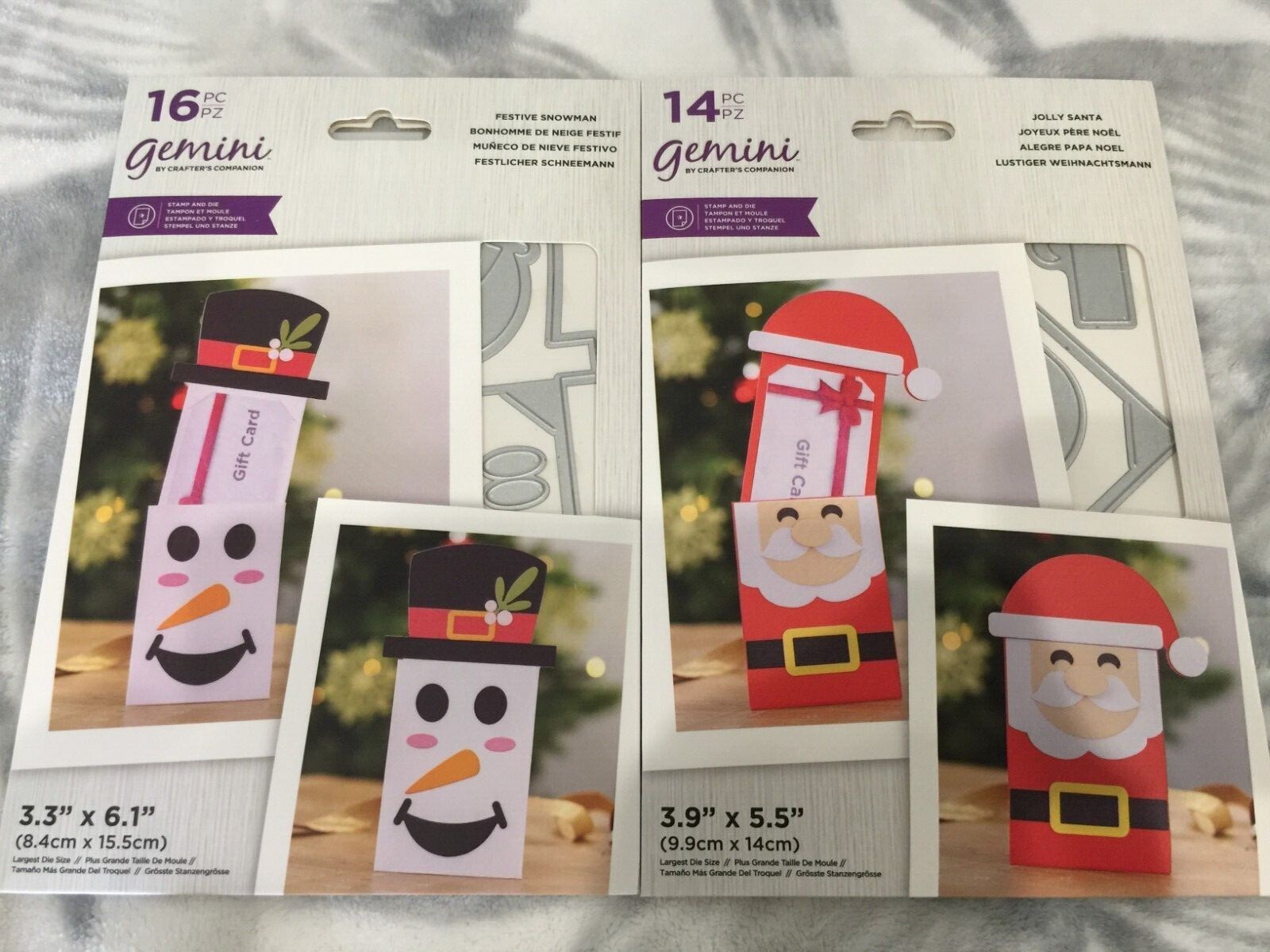 NEW 2021 Gemini Christmas Gift Card Holders Stamp & Dies by Crafters Companion