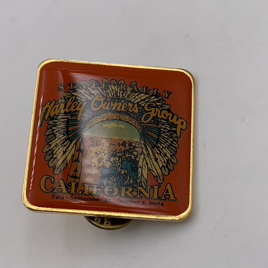 VTG HOG California State Rally Pala 2004 Harley Motorcycle Riders Button Pin