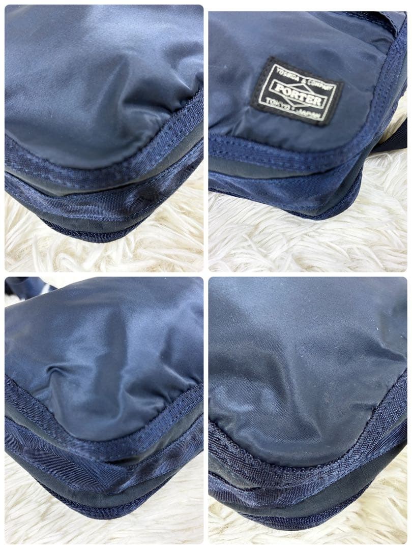 Porter Yoshida Bag Mini Shoulder Nylon Navy Excellent Condition