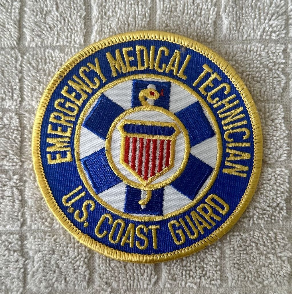 U.S. Coast Guard Emergency Medical Technician (EMT) Embroidered Patch - NEW!!