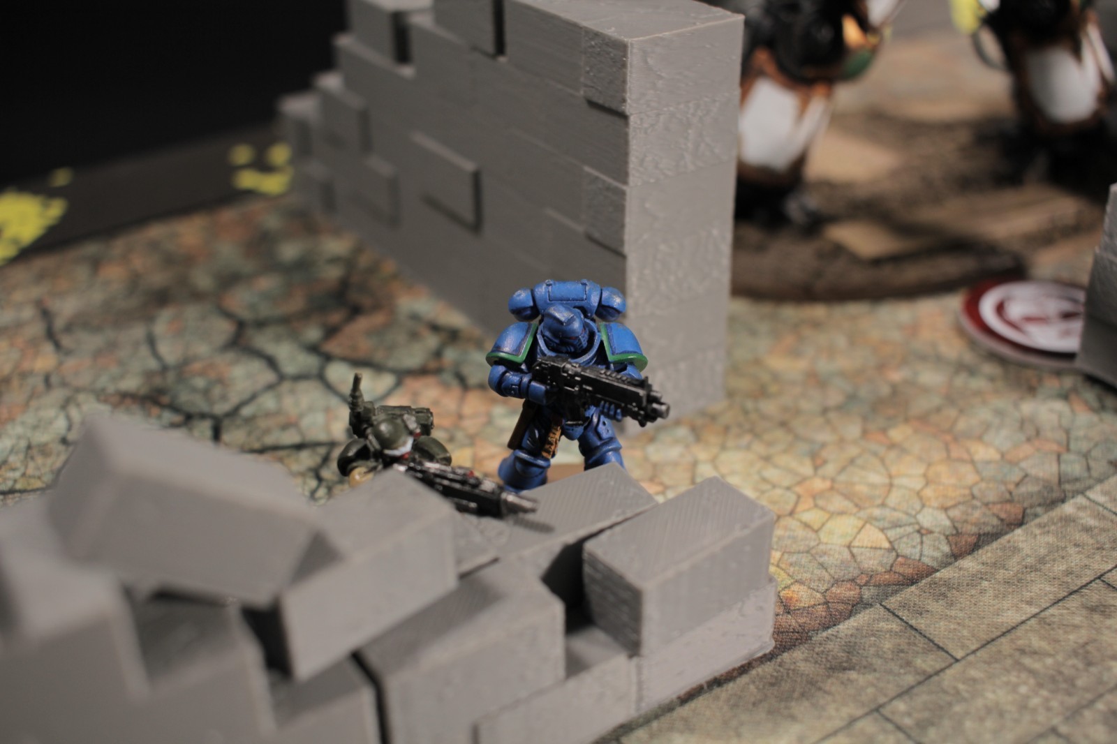 Modular Corner Walls, 40k, D&D, wargaming terrain