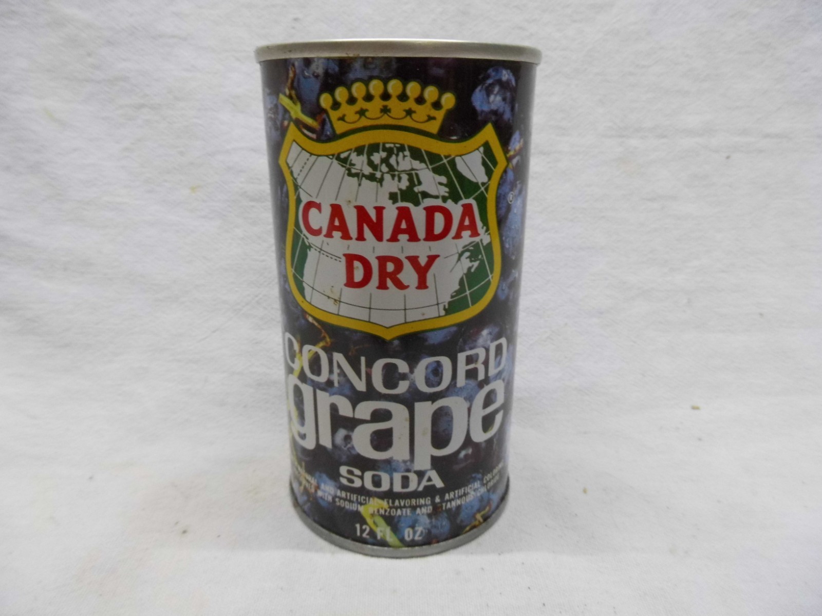 CANADA DRY CONCORD GRAPE S/S SODA CAN~CANADA DRY, MAYWOOD, ILL #139
