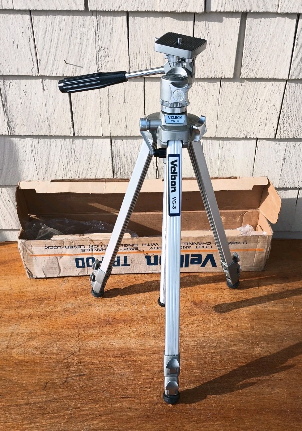 Vintage Velbon VG-3 Adjustable Tripod