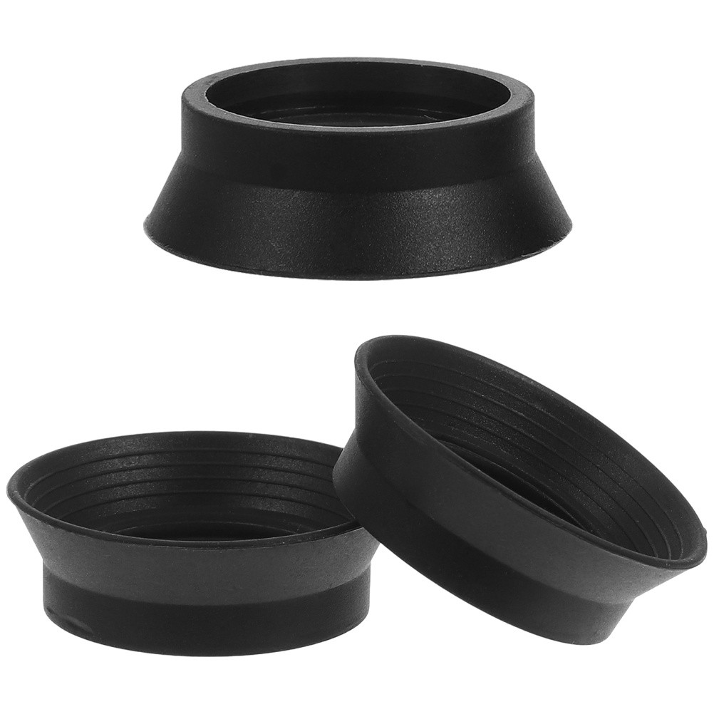 3 Pcs Rubber Eyepiece Shield Microscope Cups Light-Blocking Binoculars