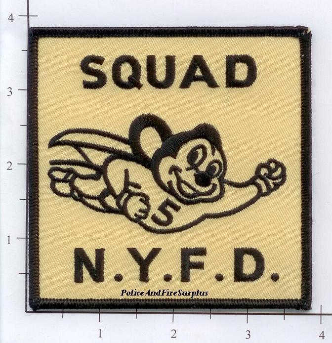 New York City NY Fire Dept Squad 5 Fire Patch v2  Disbanded