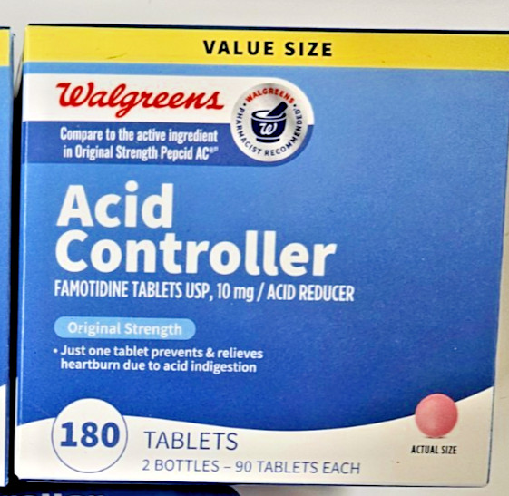 Walgreens Acid Controller Tablets Original Strength 180 Tablets