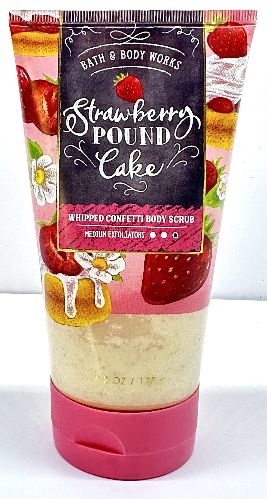 BATH & BODY WORKS Whipped Confetti Body Scrub Strawberry Pound Cake