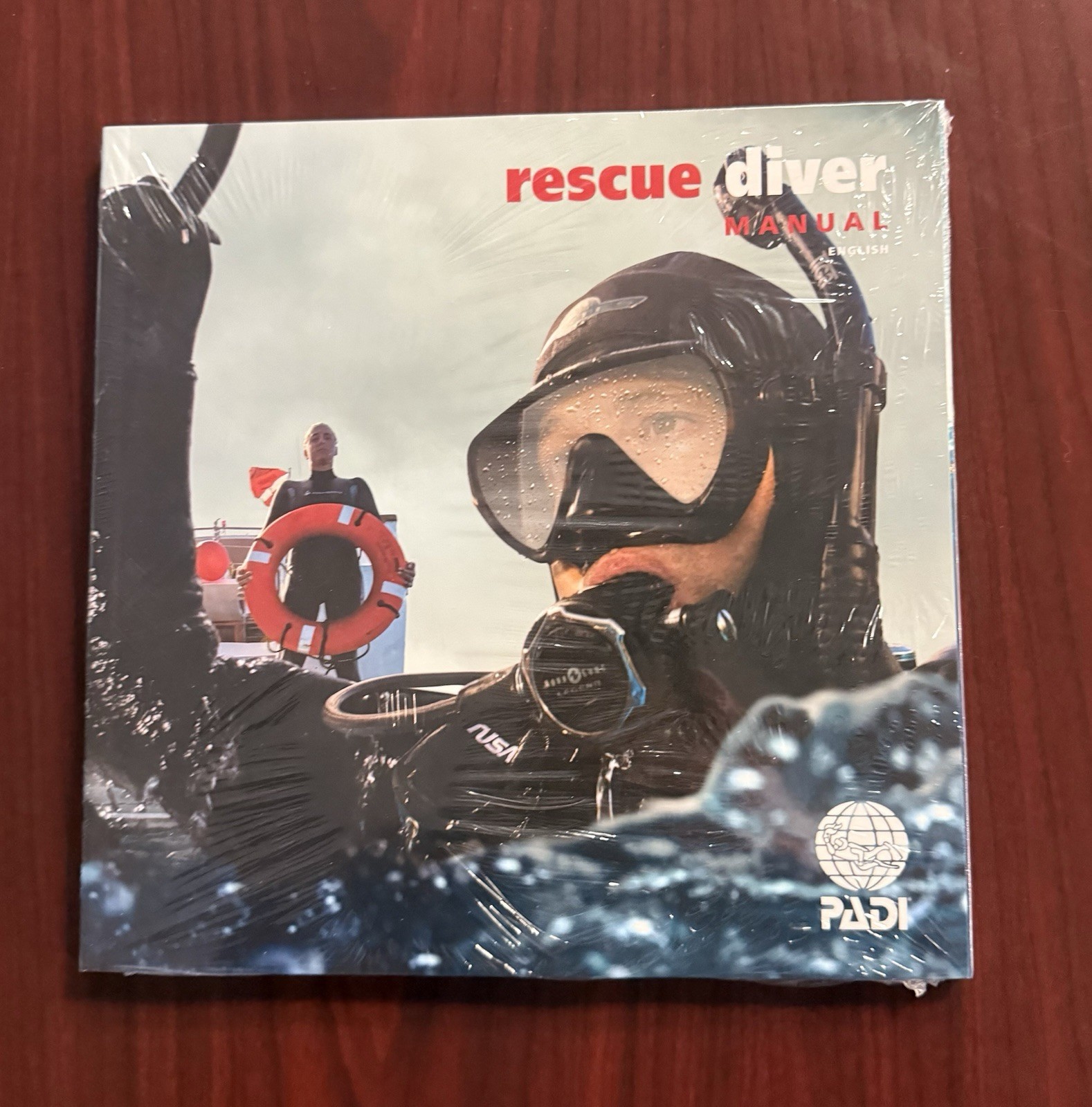 NEW PADI Rescue Diver Manual w/Accident Management Flowchart Slate
