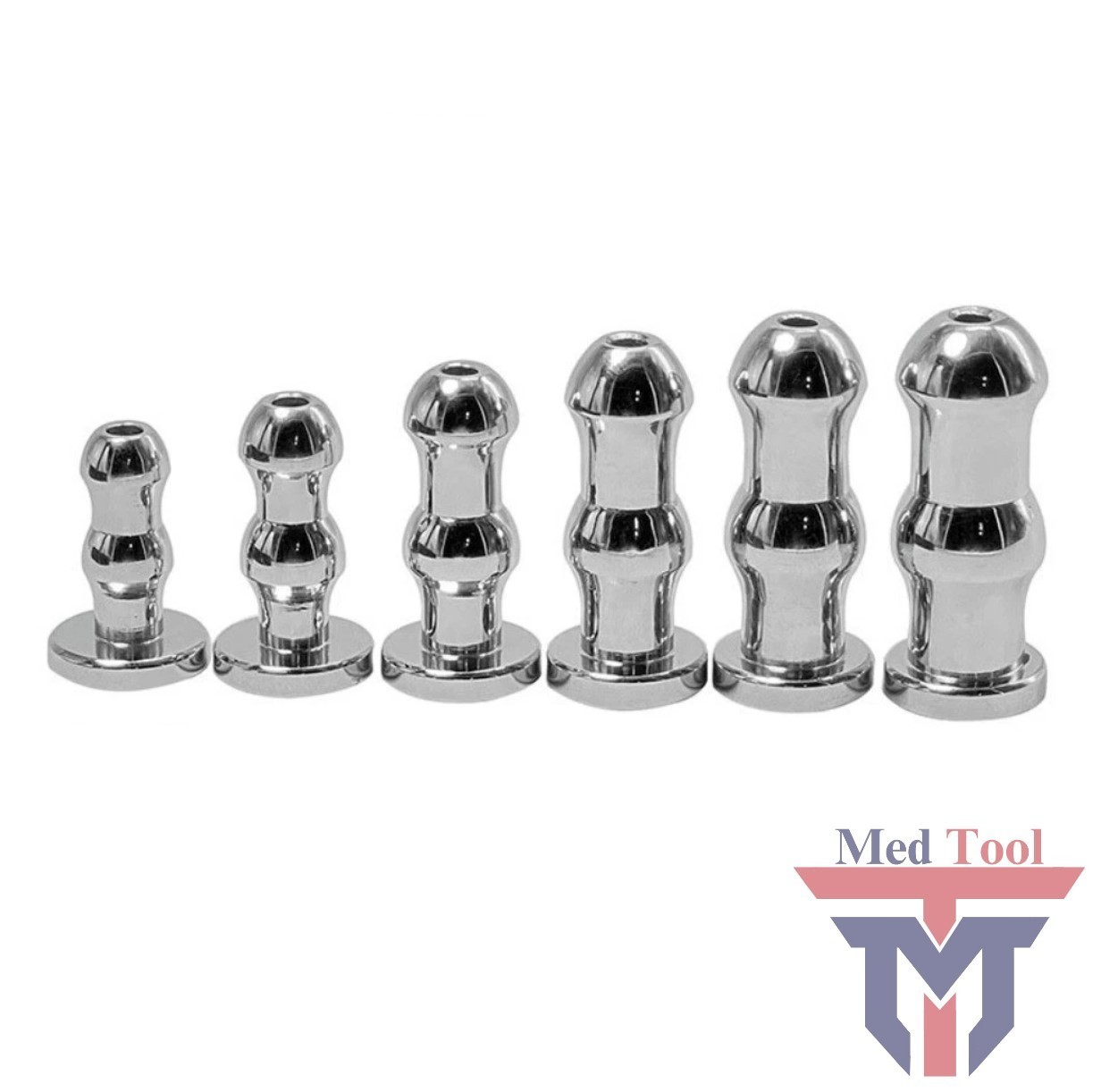 Male Stainless Steel Urethral Dilator Through-hole Urethral Sound Penis Plug NEW