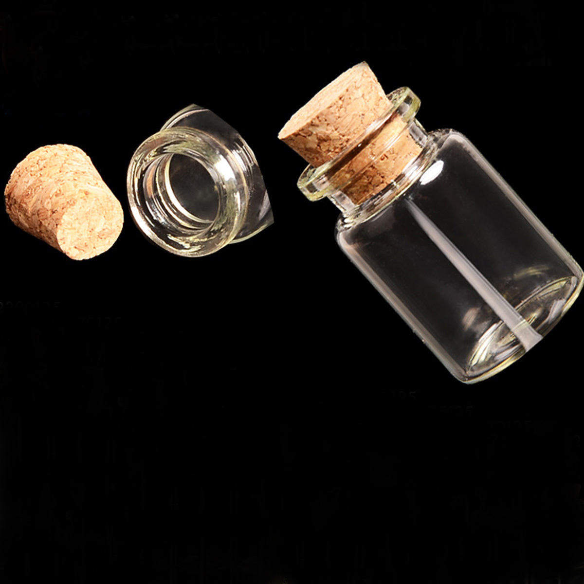 10pcs 20ml 30*50MM Glass Bottles with Corks clear Vials with Cork Little Empty