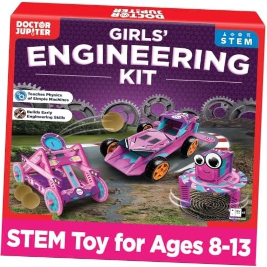 Girls’ Engineering Kit for Kids Ages 8+, Birthday Gifts | Gift Ideas for