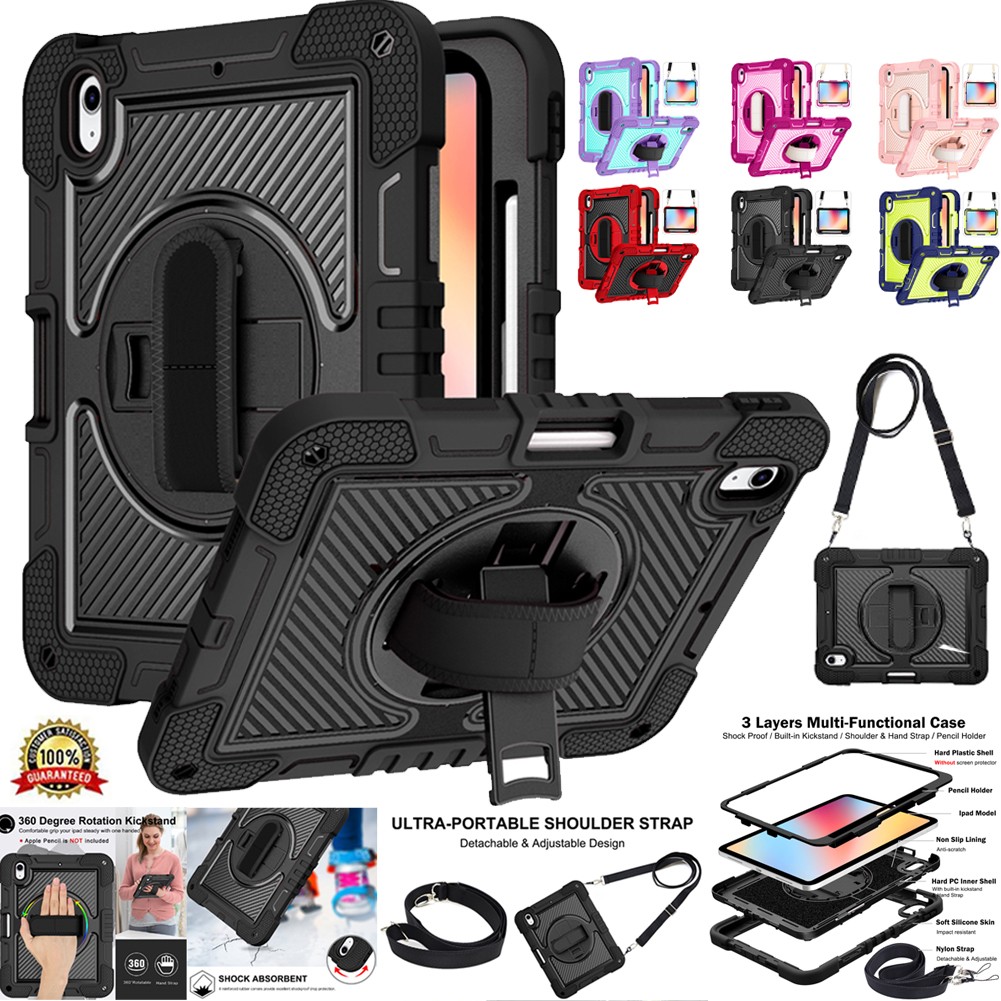 Full-Body Drop Rugged Stand Case Cover For iPad 10th 11th A16 Gen Pro 11" M4 /M5