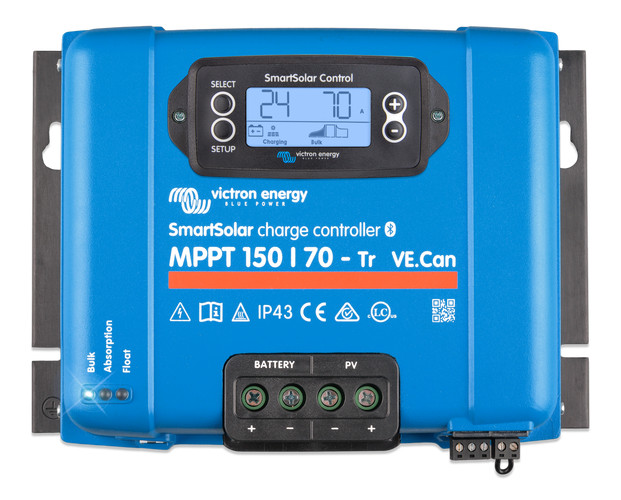 Victron Energy SmartSolar MPPT 150/70-Tr VE.Can with LCD Screen  (SCC115070411)