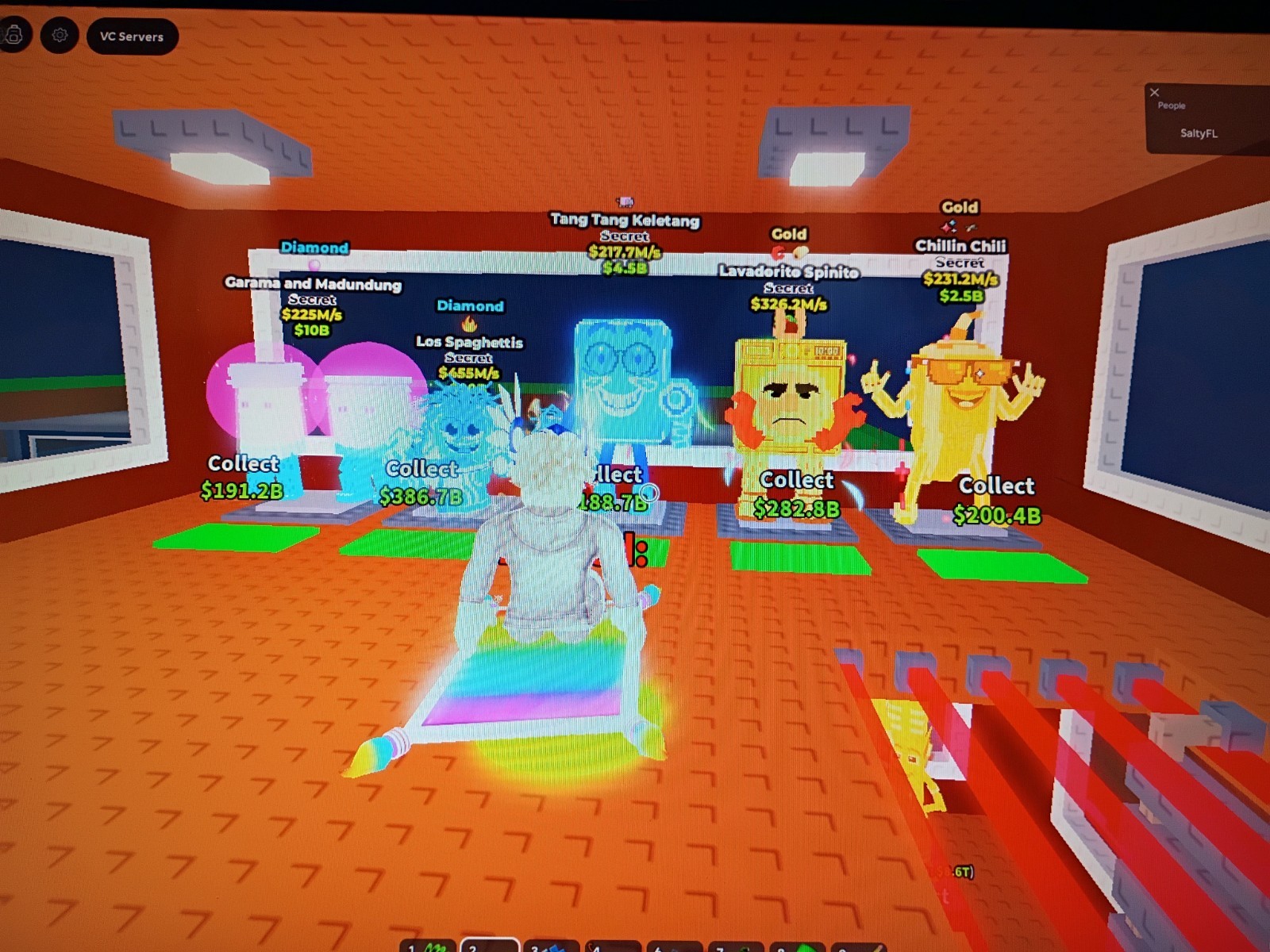Steal A Brainrot Base Rare Items Garamas 400 million plus items