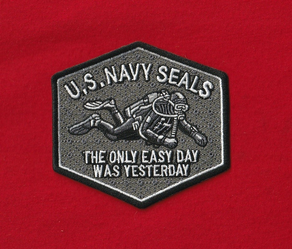 3.5" U.S. NAVY FROGMAN Iron-on Patch Diver Diving Naval SEAL Team 6 DEVGRU BUD/S