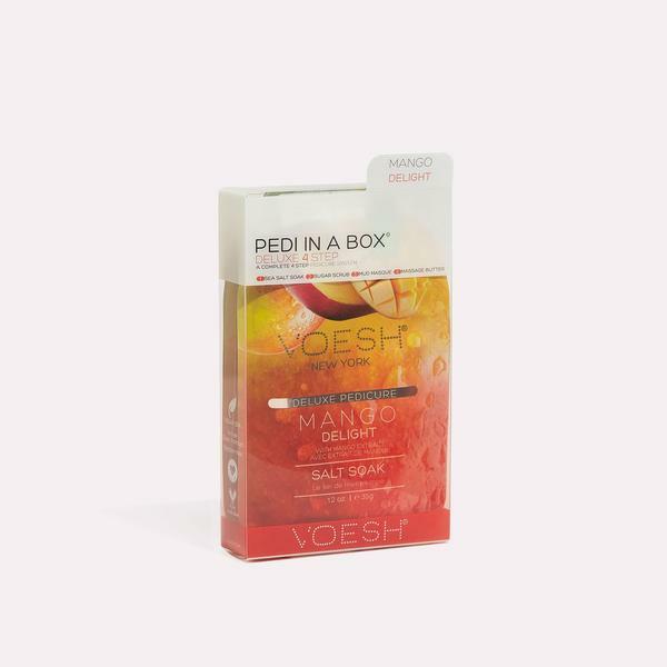 Voesh Pedi In A Box Deluxe 4 Step Pedicure Mango (Pack Of 50)