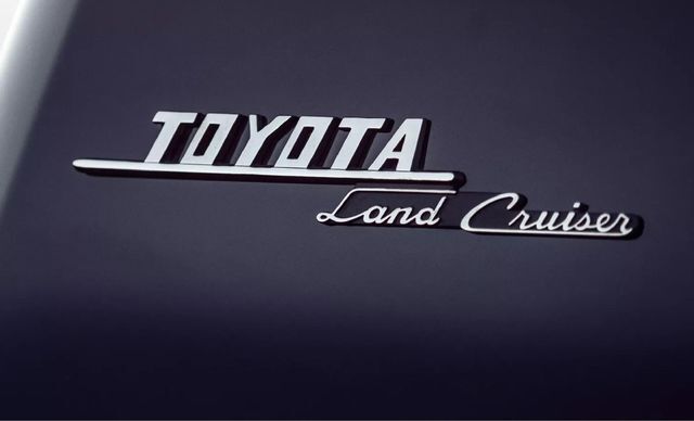 Genuine Toyota Land Cruiser Heritage Edition Rear Quarter Badge - Gloss Black &