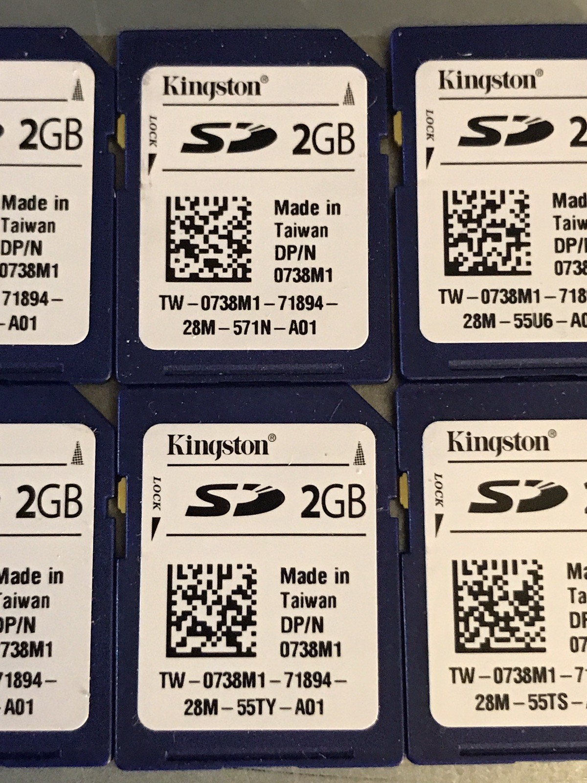 Genuine Dell Kingston 2GB 738M1 Flash SD Card Memory for Dual SD module
