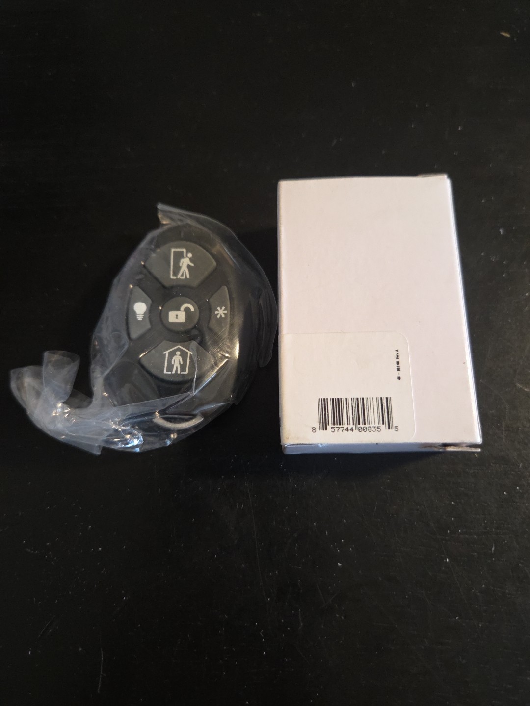 ALULA RE100-5 Five Button KEY FOB Interlogix Compatible Black New