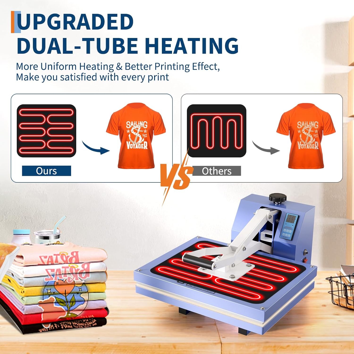 16" x 20" Heat Press, Digital Professional Sublimation Machine, Fast Heating