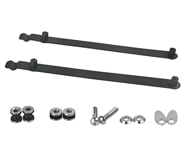 Docking Hardware Kit Compatible with Harley 2006-2017 Dyna Black | FXD,FXDC,