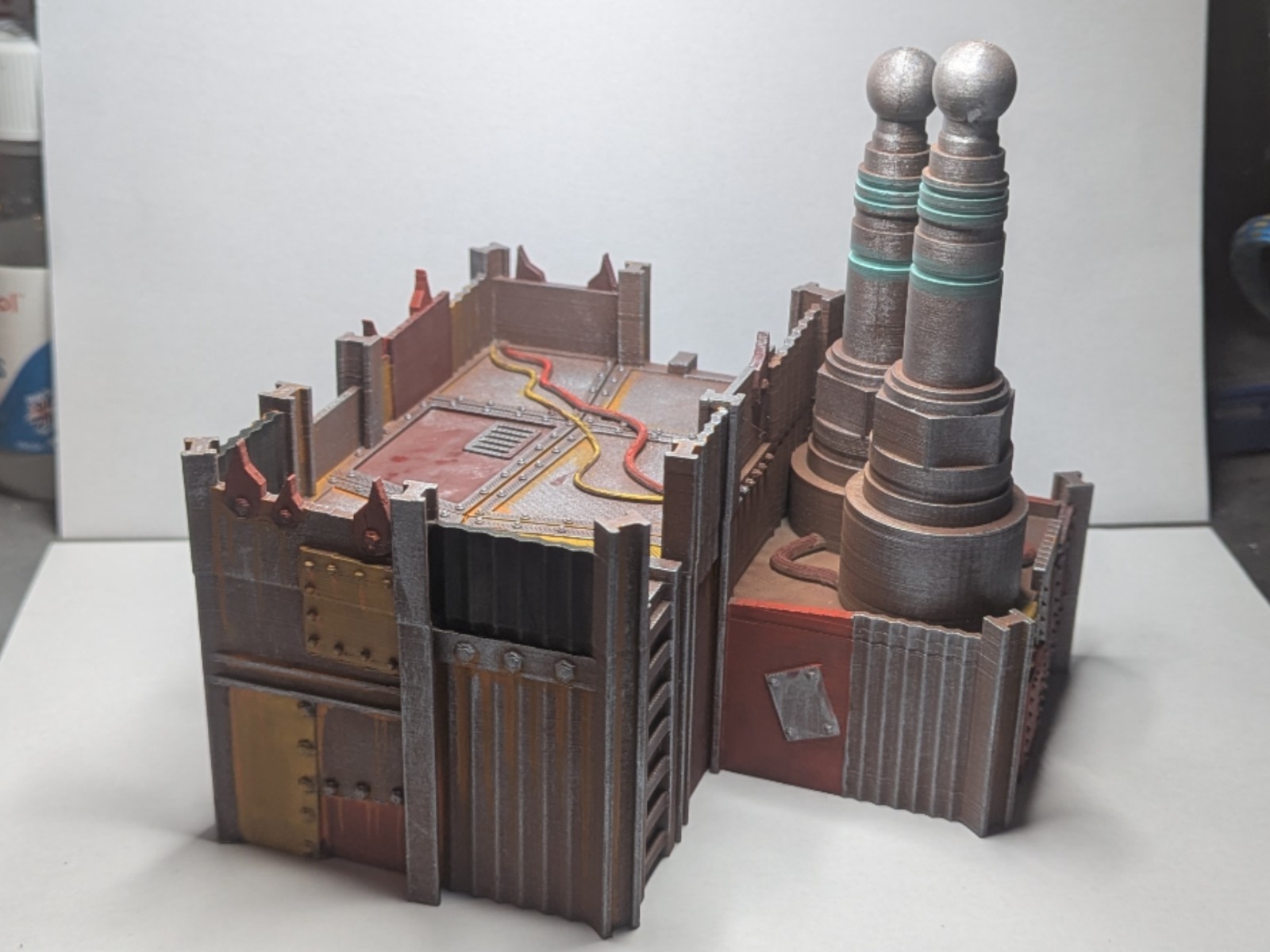 Scrap Power Station – 28mm Wargaming Terrain – 3D Printed Unpainted