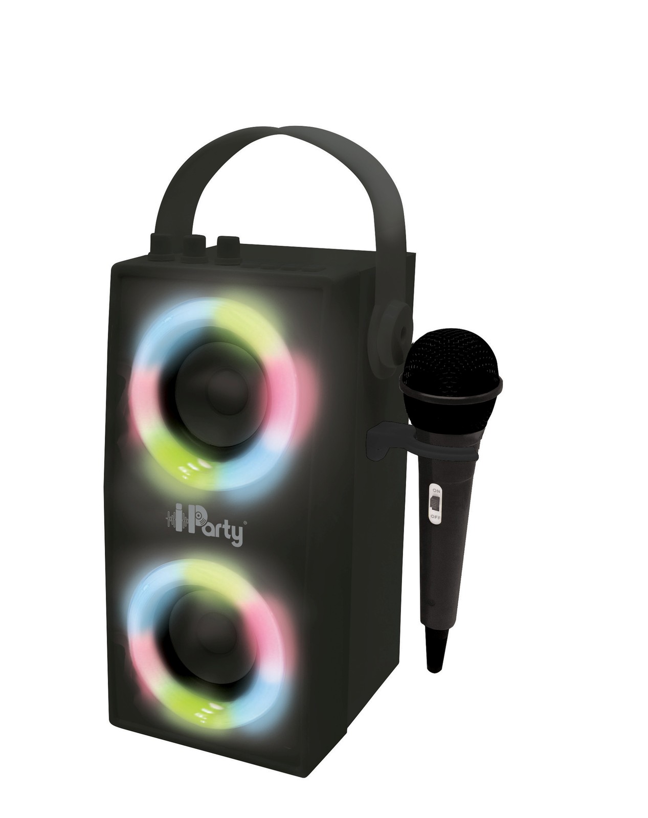 Lexibook iParty, Portable Bluetooth Light Speaker with Microphone, Light effects