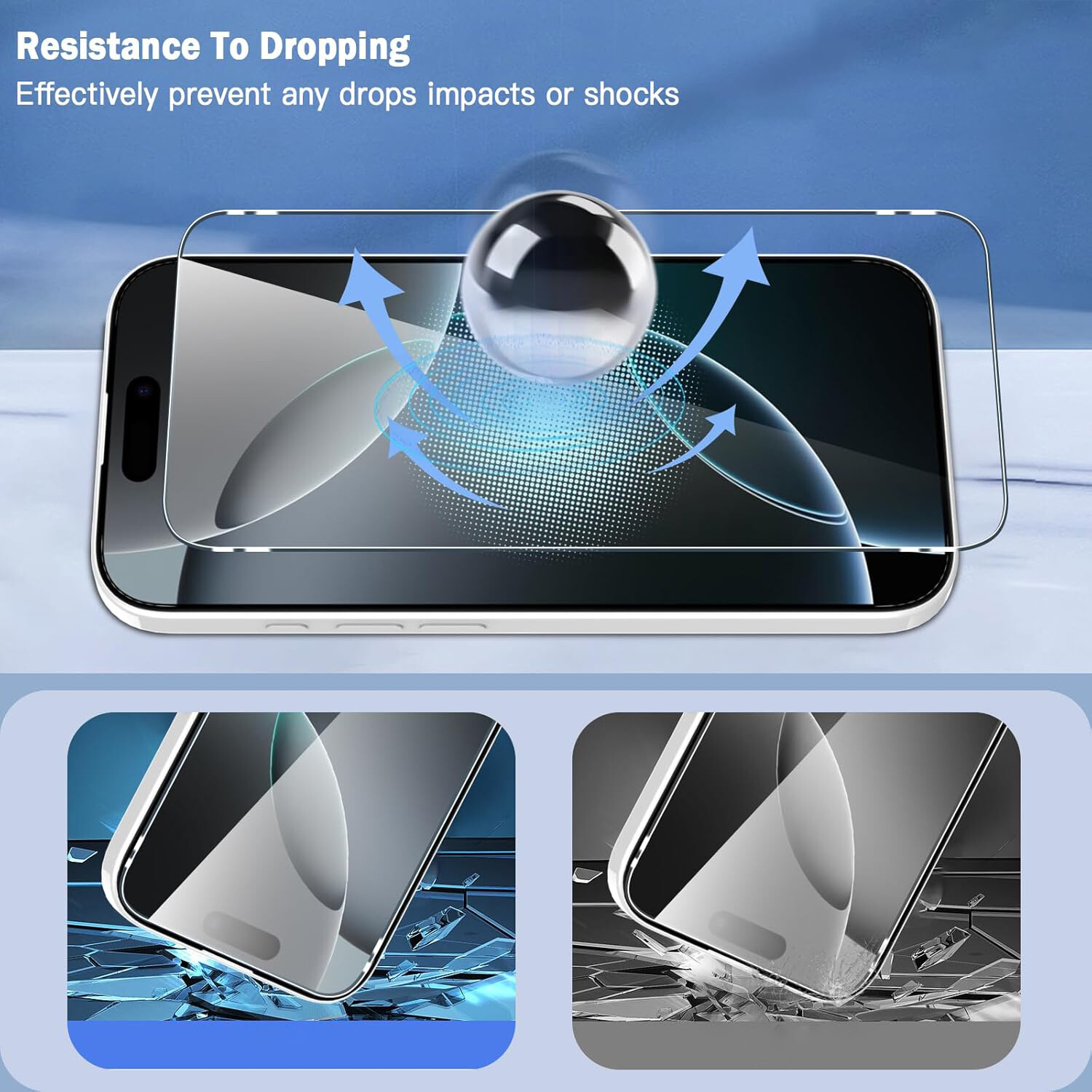 2 Pack For Apple iPhone 16 Tempered Glass Screen Protector Clear Case Friendly