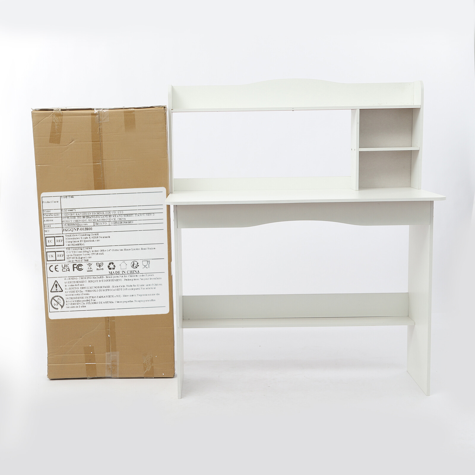 Modern Laptop Computer Desk Office Table PC Laptop Study Writing Desk Wood Color