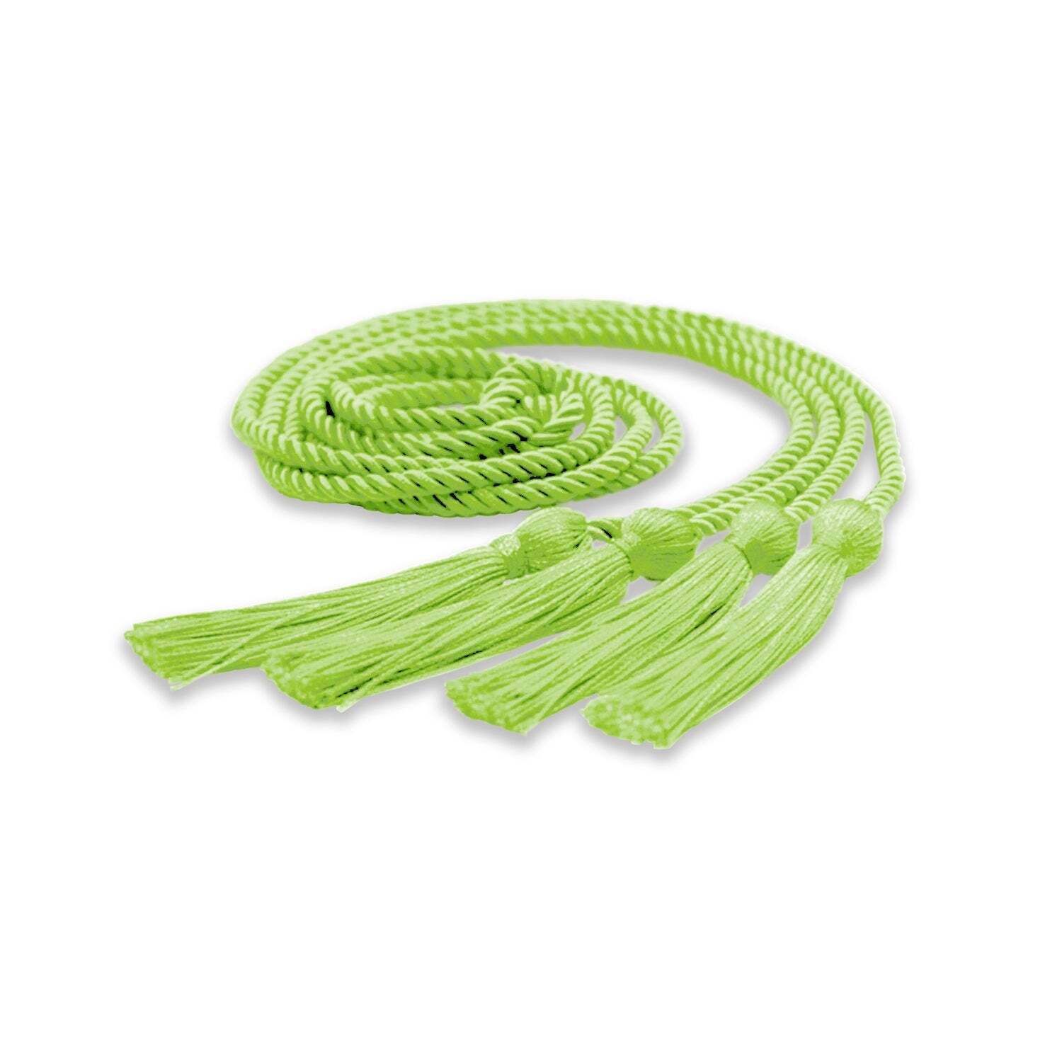 Endea Graduation Double Honor Cord Lime Green for High School & College
