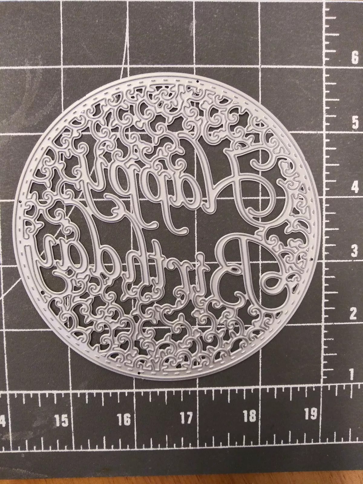Universal Die Cut Tool Thin Metal Emboss Happy Birthday XL Party decoration Card