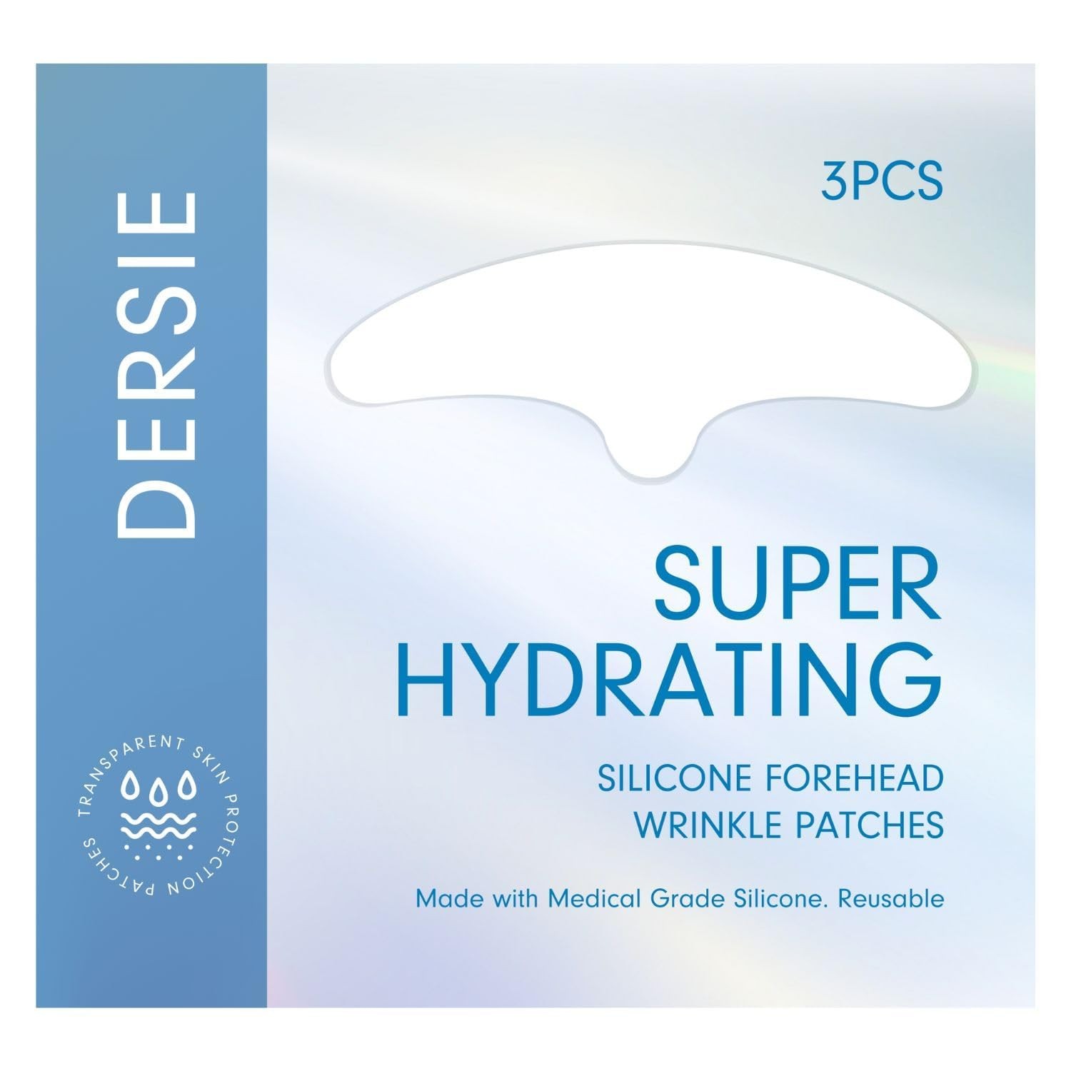 Dersie Silicone Forehead Wrinkle Patches - Overnight Use - Forehead Wrinkles