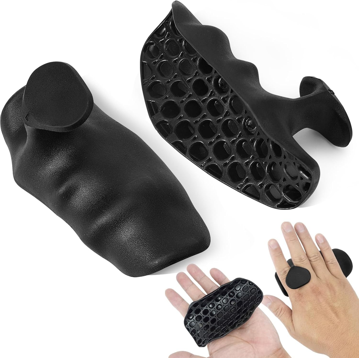 Guantes de gimnasio de goma sin dedos para entrenamiento agarre para entrenamien