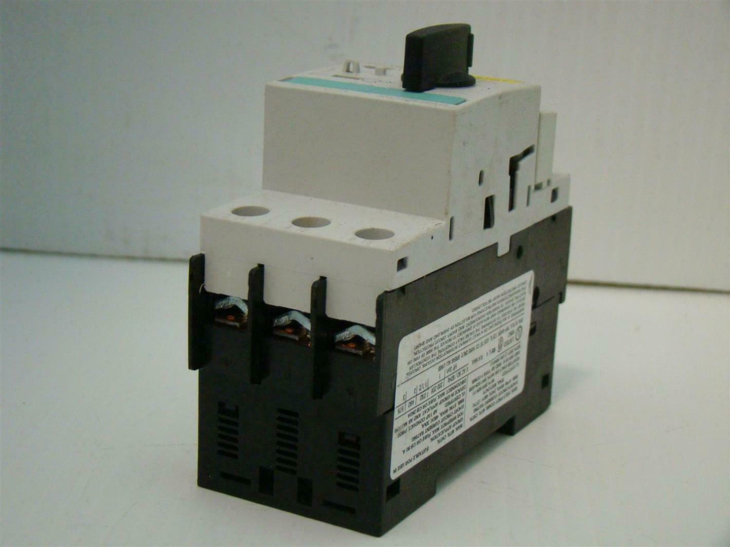 Siemens Motor Overload Protector 200/208V 3ph 3RV1021-EA15