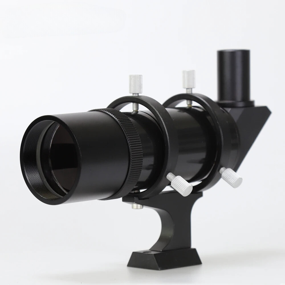 9x50mm Right Angle Correct-Image Finder Scope OTA with Clamping Guiding Rings