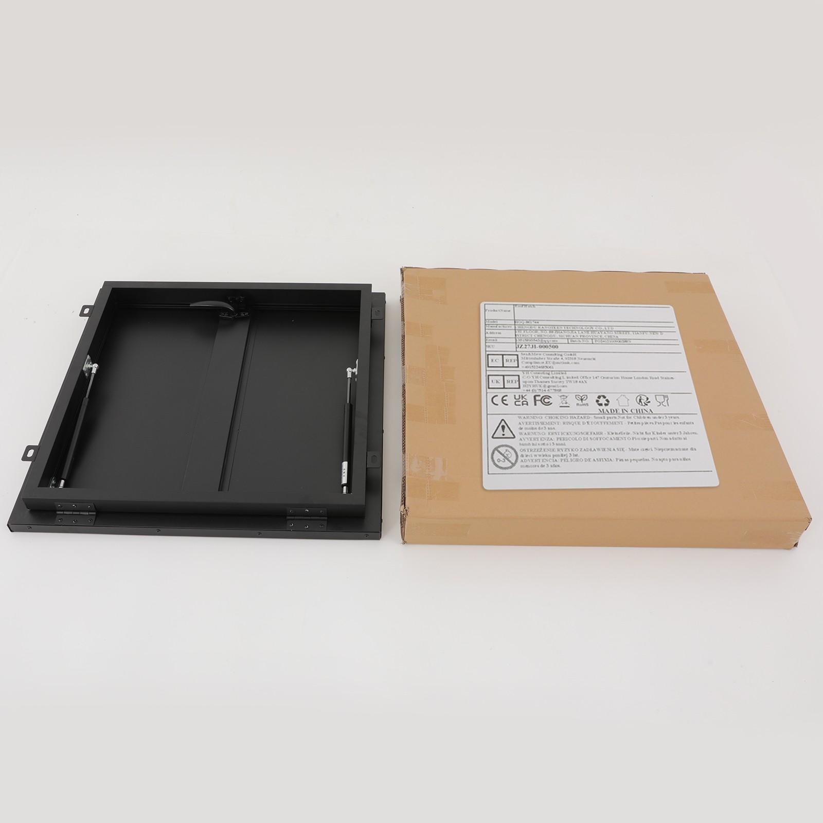 Industrial Galvanized Roof Access Hatch 24"L x 24"W Black